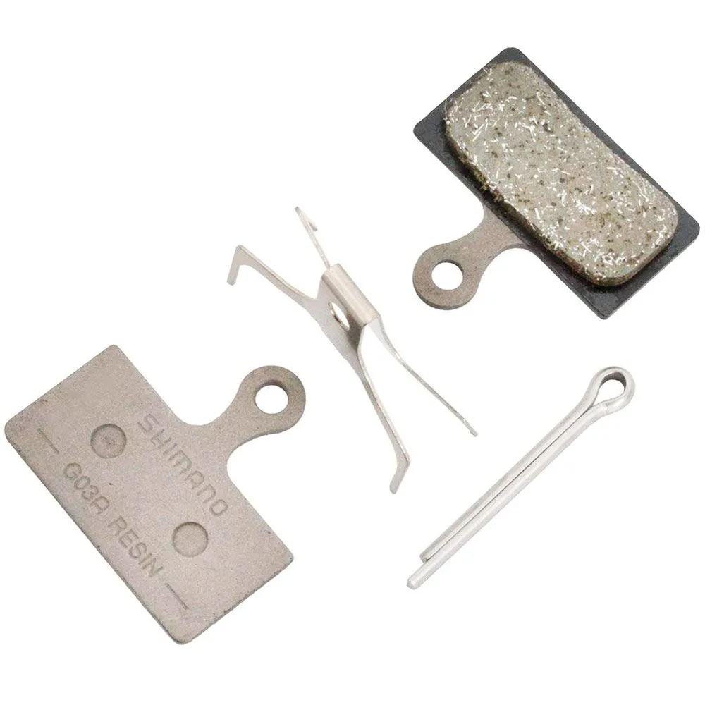 Торм. колодки Shimano, для диск т., G03A, резина, пара, с пружин, с шп