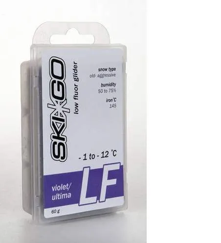 Парафин SkiGo LF Violet Ultima старый абразивный снег -1 -12 60 г