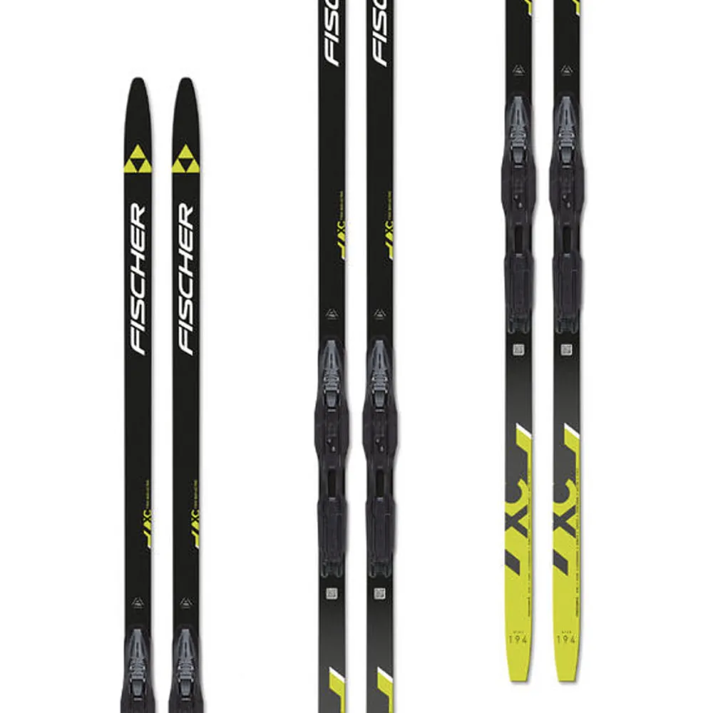 Лыжи FISCHER  TWIN SKIN ACTIVE MOUNTED с креплениями XC Compact